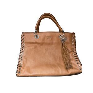 Guess Satchel Tote Fynn Vegan Leather Carryall Handbag Purse 90s Y2K